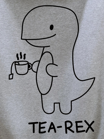 Cute Funny T Rex Drink Tea Hoodie, Cool Hoodies για άντρες, Ανδρικό πουλόβερ με κουκούλα με κουκούλα casual γραφικά με