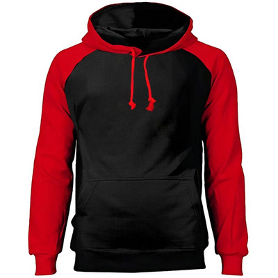 2022 Νέο μονόχρωμο ανδρικό ρεγκλάν Φούτερ με κουκούλα Φούτερ Winter Fleece Ζεστό κόκκινο με κουκούλα casual μαύρο Υψηλής ποιότητας επάνω πάχος