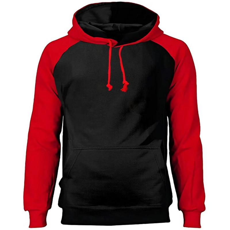 2022 Νέο μονόχρωμο ανδρικό ρεγκλάν Φούτερ με κουκούλα Φούτερ Winter Fleece Ζεστό κόκκινο με κουκούλα casual μαύρο Υψηλής ποιότητας επάνω πάχος