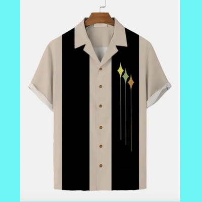 2022. Jednostavne ležerne košulje s prugama, muške europske veličine, muške havajske košulje, muške košulje, modne, kaual, prozračne majice kratkih rukava