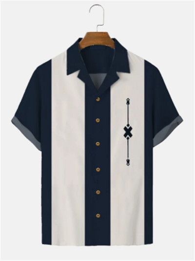 2022. Jednostavne ležerne košulje s prugama, muške europske veličine, muške havajske košulje, muške košulje, modne, kaual, prozračne majice kratkih rukava