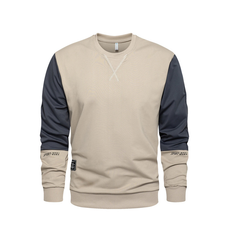 Hoodie, meeste dressipluusid, suures suuruses mood lapitehnikaga dressipluus Meeste spordirõivad pulloverid Hip-hop tänavarõivad ümarkaelusega dressid