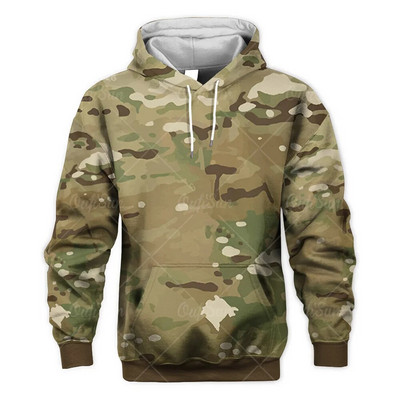 Ανδρικά υπερμεγέθη τρισδιάστατα καμουφλάζ casual φούτερ πουλόβερ μόδας εξωτερικού χώρου Μακριά μανίκια ρούχα Fall Street Ανδρικά αθλητικά στρατιωτικά ρούχα