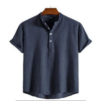 Suvised triibulised särgid Meeste Hawaii särgid Triibulised graafilised rõivad Lühikeste varrukatega Topid Tänavarõivad Suur meestele Henleys 2023