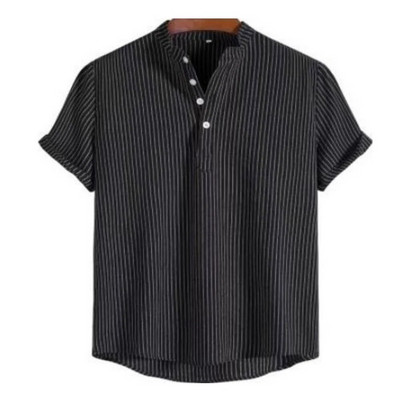 Suvised triibulised särgid Meeste Hawaii särgid Triibulised graafilised rõivad Lühikeste varrukatega Topid Tänavarõivad Suur meestele Henleys 2023