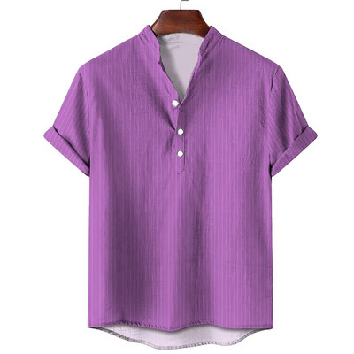 Suvised triibulised särgid Meeste Hawaii särgid Triibulised graafilised rõivad Lühikeste varrukatega Topid Tänavarõivad Suur meestele Henleys 2023