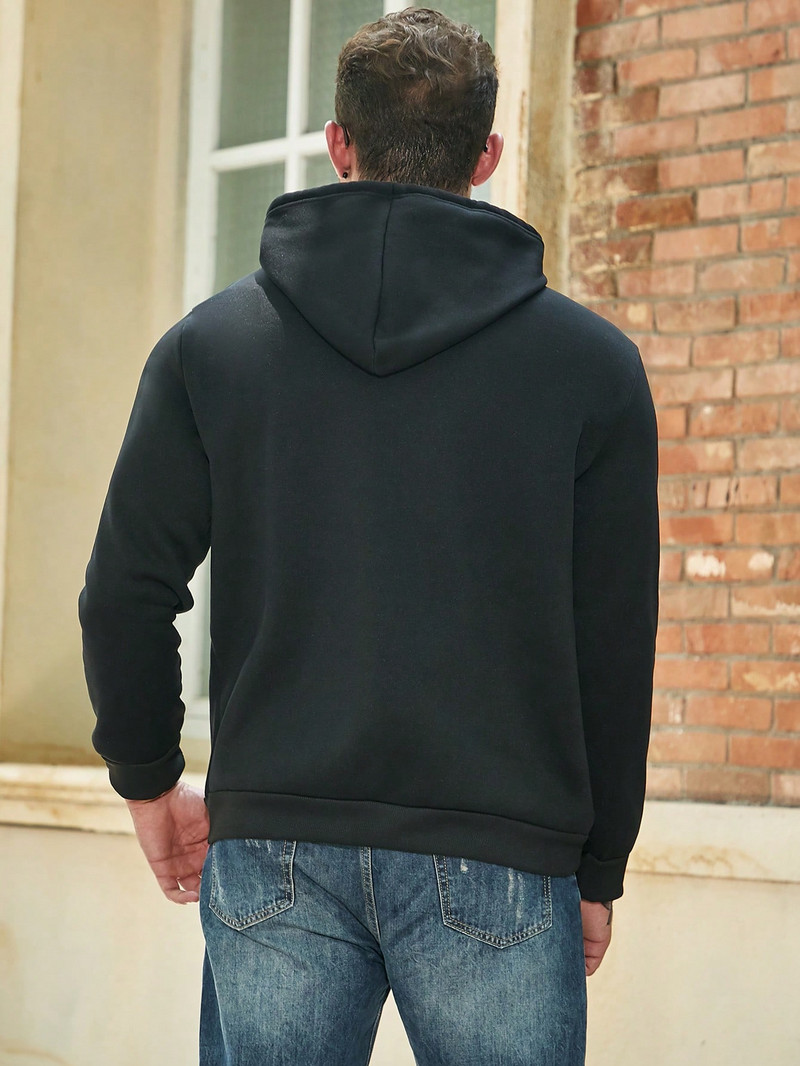 XO Kurb, kuid õnnelik näo trükkimine Meeste Pullover Tasku Moodne kapuuts Hip Hop Sügisriided Meeste Fliisist kapuuts