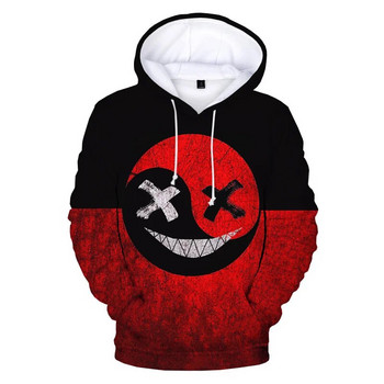 Модерен Devil Smiling Face 3D XOXO Graphic Hoodie Суитчъри Мъжки Дамски модни ежедневни забавни пуловери Harajuku Hoodies Палто Y2k