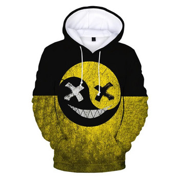 Модерен Devil Smiling Face 3D XOXO Graphic Hoodie Суитчъри Мъжки Дамски модни ежедневни забавни пуловери Harajuku Hoodies Палто Y2k
