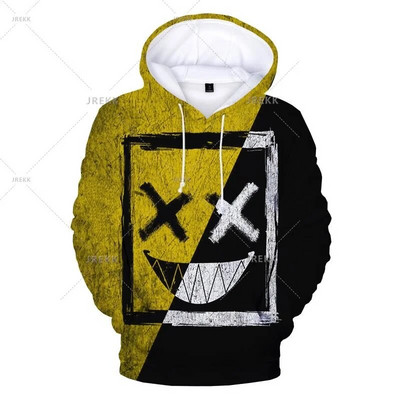 Μοντέρνο διάβολο χαμογελαστό πρόσωπο 3D XOXO γραφικά φούτερ με κουκούλα Ανδρικά Γυναικεία Μόδα Casual Funny Πουλόβερ Harajuku Hoodies παλτό Y2k