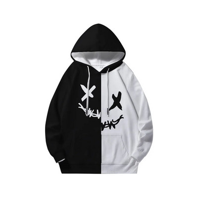 Μοντέρνο διάβολο χαμογελαστό πρόσωπο 3D XOXO γραφικά φούτερ με κουκούλα Ανδρικά Γυναικεία Μόδα Casual Funny Πουλόβερ Harajuku Hoodies παλτό Y2k