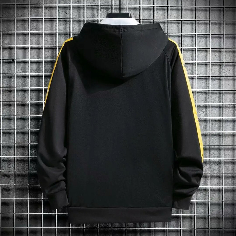 Vīriešu sporta krekli Korejiešu modes džemperi ar garām piedurknēm Harajuku ar kapuci Puloveri Streetwear Top rudens vīriešu apģērbi 2021. gada vintage kapuci vīriešiem