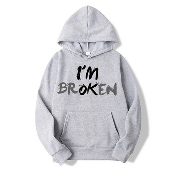 I\'m OK, I\'m Broken Invisible Illness Унисекс пуловер суичър с качулка