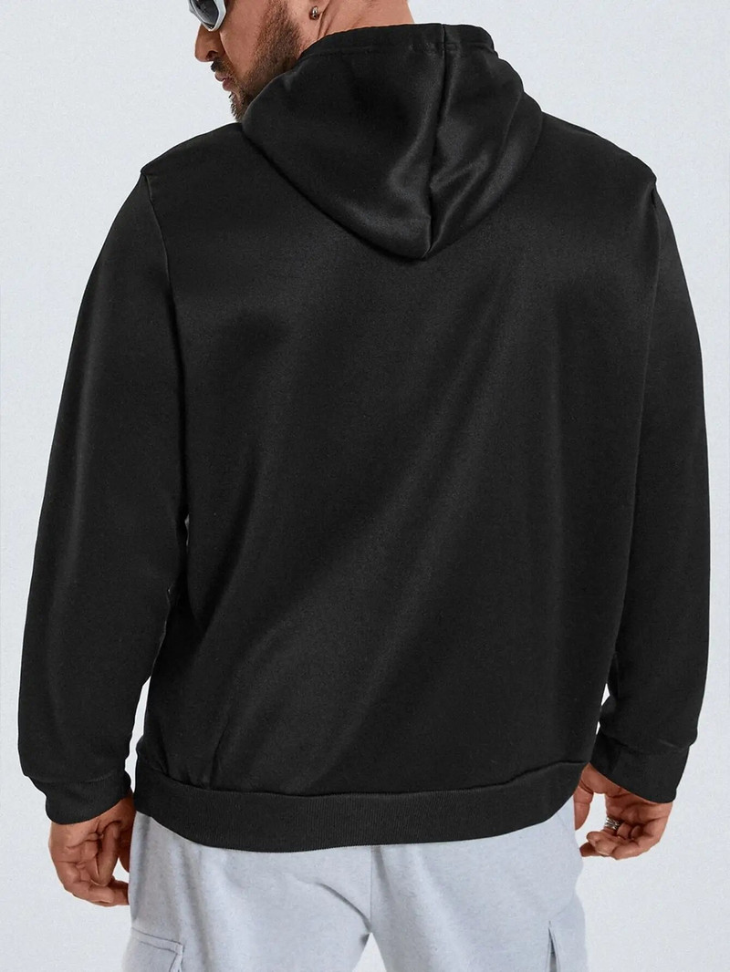 Λος Άντζελες Καλιφόρνια Καλιφόρνια Art Word Ανδρικά ρούχα με μοντέρνα κουκούλα τσέπης Φθινοπωρινά χειμωνιάτικα ρούχα Άνετα Νέο ανδρικό πουλόβερ με κουκούλα