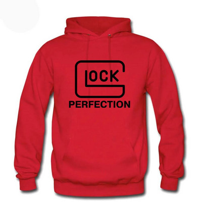 Glock Perfection Shooting kapuuts Unisex stiilis Crewneck dressipluus Meeste kapuuts dressid Soe fliis riided Sweat Homme