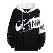 Vyriški megztiniai Pavasario rudens megztiniai Vyriški megztiniai Laisvalaikiai ilgomis rankovėmis su gobtuvu megztiniai su grafine spauda, džemperis, džemperis, vyriškas