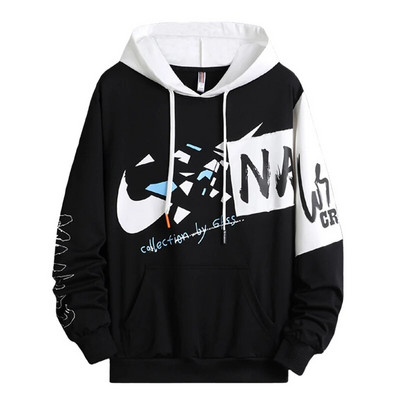 Vyriški megztiniai Pavasario rudens megztiniai Vyriški megztiniai Laisvalaikiai ilgomis rankovėmis su gobtuvu megztiniai su grafine spauda, džemperis, džemperis, vyriškas