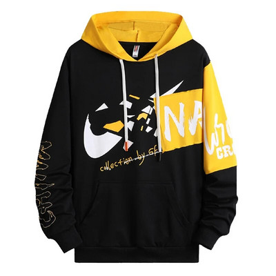 Vyriški megztiniai Pavasario rudens megztiniai Vyriški megztiniai Laisvalaikiai ilgomis rankovėmis su gobtuvu megztiniai su grafine spauda, džemperis, džemperis, vyriškas