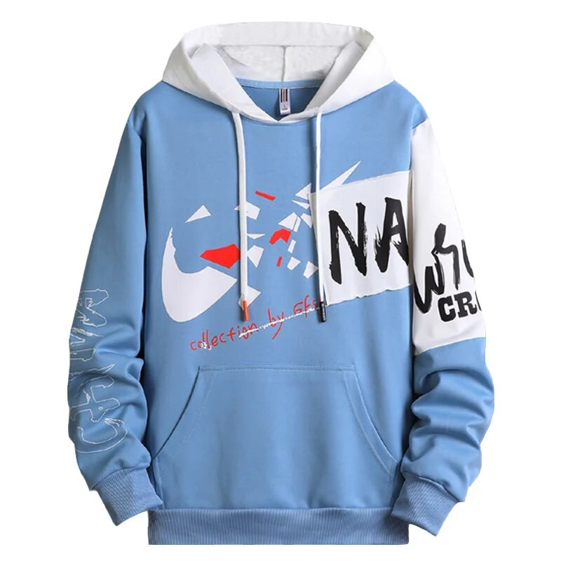 Vyriški megztiniai Pavasario rudens megztiniai Vyriški megztiniai Laisvalaikiai ilgomis rankovėmis su gobtuvu megztiniai su grafine spauda, džemperis, džemperis, vyriškas