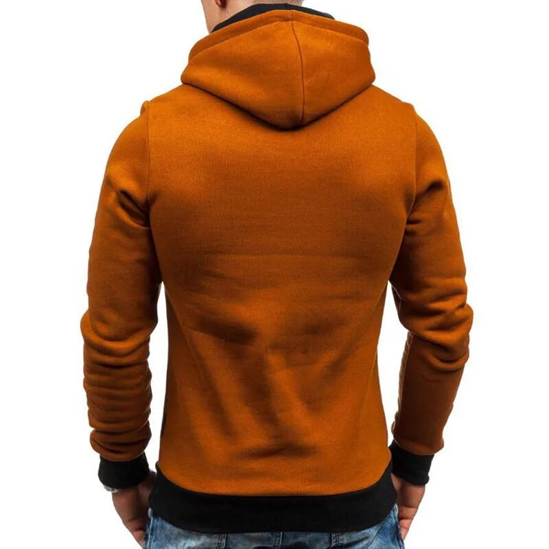 Izmērs XXXL Hoodie Vīriešu Jauns Diagonāls rāvējslēdzējs ar garām piedurknēm Hoodies Džemperi Vīriešu Ikdienišķs Tīrs Hoody Pulovers Streetwear Džemperis