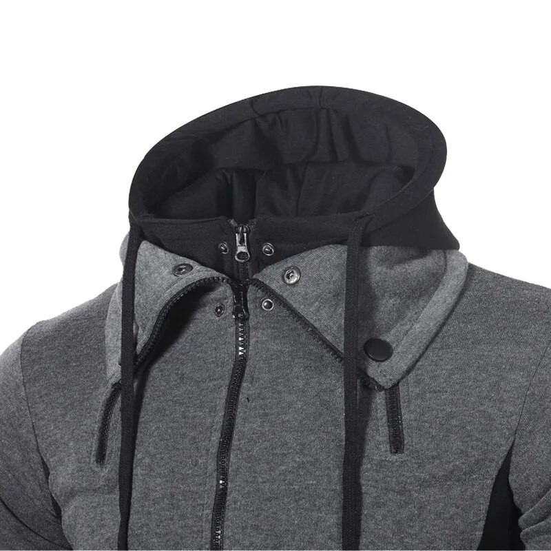 Suures suuruses 3XL kapuutsiga meeste dressipluus 2021. aasta sügistalvine vabaaja õhuke meeste kapuuts Täisvarrukatega tõmblukuga kapuutsiga tänavarõivad