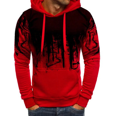 Sügistalvine uus kapuuts Meeste dressipluus 5XL vabaaja pikkade varrukatega trükitud kapuutsiga pulloverid Slim Fit meeste pusad Pusad