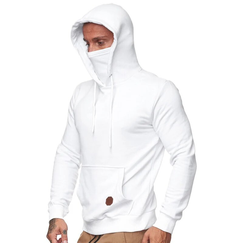 Vyriški megztiniai PavasarisRudens Naujiena Megztiniai Megztiniai Kasdienis Solidus megztinis Hoodie Vyriškas megztinis Streetwear Kaukė su gobtuvu sportinis kostiumas