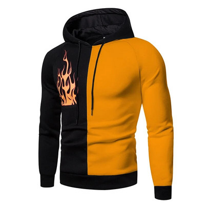 Pavasario rudens džemperis su gobtuvu, Vyriški, 2021 m. naujos mados spausdinti megztiniai su pilnomis rankovėmis Vyriški megztiniai, marškinėliai su gobtuvu, vyriški megztiniai