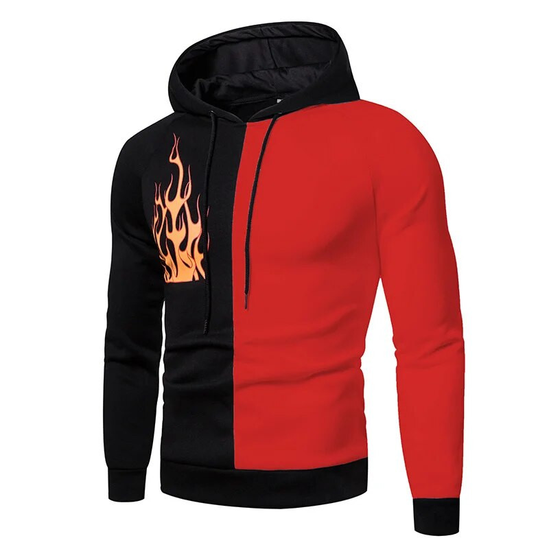 Pavasario rudens džemperis su gobtuvu, Vyriški, 2021 m. naujos mados spausdinti megztiniai su pilnomis rankovėmis Vyriški megztiniai, marškinėliai su gobtuvu, vyriški megztiniai