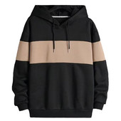 Ανδρικά πουλόβερ με κουκούλα Casual μακρυμάνικα κουκούλα Ανδρικά φούτερ FashionPatchwork φούτερ με κουκούλα Πουλόβερ με κουκούλα Ανδρική φόρμα