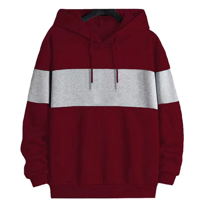 Ανδρικά πουλόβερ με κουκούλα Casual μακρυμάνικα κουκούλα Ανδρικά φούτερ FashionPatchwork φούτερ με κουκούλα Πουλόβερ με κουκούλα Ανδρική φόρμα