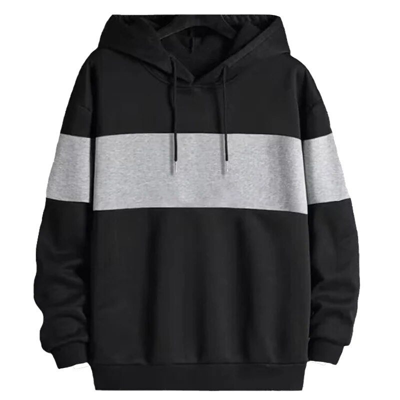 Ανδρικά πουλόβερ με κουκούλα Casual μακρυμάνικα κουκούλα Ανδρικά φούτερ FashionPatchwork φούτερ με κουκούλα Πουλόβερ με κουκούλα Ανδρική φόρμα