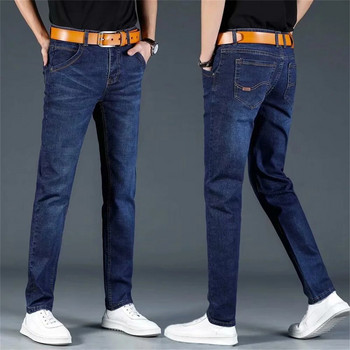 Επώνυμα ανδρικά τζιν Χειμερινά τζιν φανέλα Stretch Υψηλής ποιότητας Jean παντελόνια Ανδρικά παντελόνια καθημερινής μόδας Ανδρικά 2023 Ανδρικά παντελόνια τζιν ανδρικά