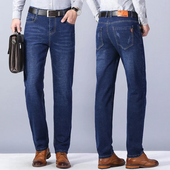 Ανδρικά Ανοιξιάτικα Μεγάλο Μέγεθος Business Casual Jeans Φθινοπωρινή μόδα Φαρδιά Stretch ίσιο παντελόνι Υψηλής ποιότητας Μάρκα Τζιν Παντελόνι Ανδρικά