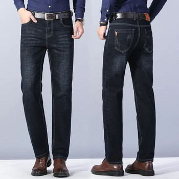Ανδρικά Ανοιξιάτικα Μεγάλο Μέγεθος Business Casual Jeans Φθινοπωρινή μόδα Φαρδιά Stretch ίσιο παντελόνι Υψηλής ποιότητας Μάρκα Τζιν Παντελόνι Ανδρικά