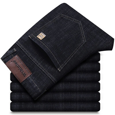 Ανοιξιάτικο φθινόπωρο 2023 Ανδρικά Stretch Straight Εφαρμογή Τζιν Ανδρικά τζιν παντελόνια Ολοκαίνουργιο ανδρικό παντελόνι