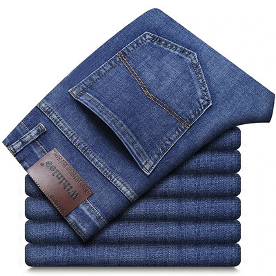 Ανοιξιάτικο φθινόπωρο 2023 Ανδρικά Stretch Straight Εφαρμογή Τζιν Ανδρικά τζιν παντελόνια Ολοκαίνουργιο ανδρικό παντελόνι