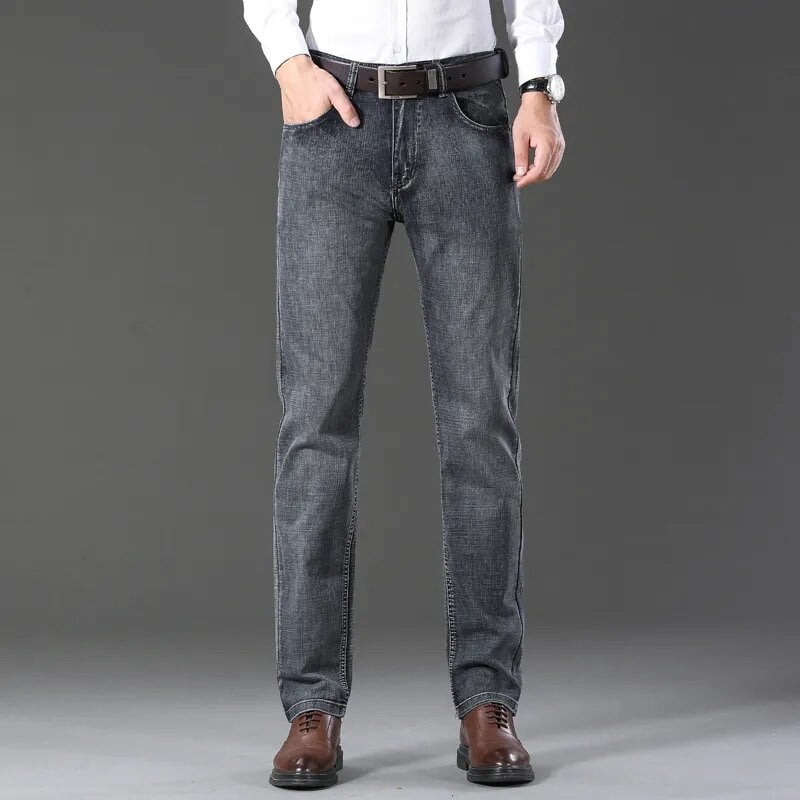 Ανοιξιάτικο φθινόπωρο 2023 Ανδρικά Stretch Straight Εφαρμογή Τζιν Ανδρικά τζιν παντελόνια Ολοκαίνουργιο ανδρικό παντελόνι