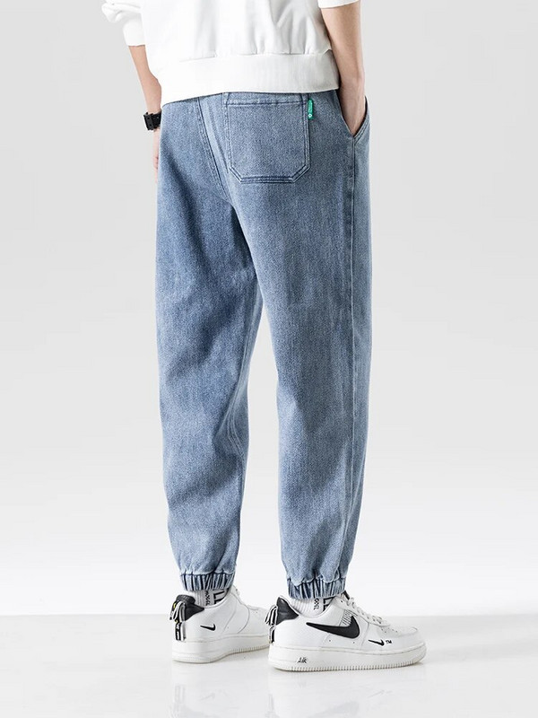 Kevadsuvi Must Sinine Baggy Teksad Meeste Tänavarõivad Denim Joggers Vabaaja puuvillased haaremipüksid Teksapüksid Suures suuruses 6XL 7XL 8XL