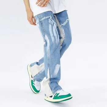 2023 Kanye Y2K Streetwear Baggy Flare Jeans Cargo Παντελόνι Ανδρικά Ρούχα Φούτερ με κορδόνια Ανδρικό τζιν παντελόνι Pantalon Homme