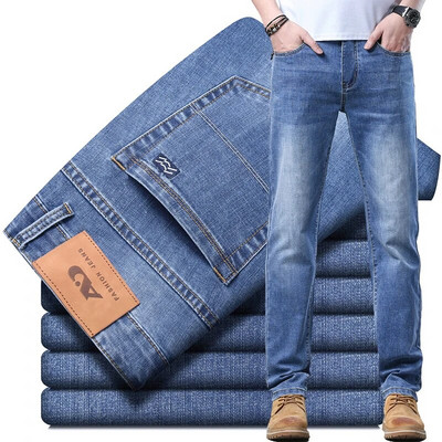 2023 SULEE uued meeste teksad klassikalises stiilis täiustatud venivad äripüksid vabaaja mood Denimpüksid meeste riided