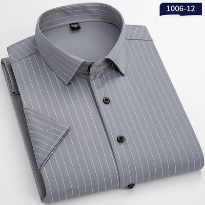 suvised elastsed lühikeste varrukatega särgid meestele ühevärviline tavaline särk saleda vormiga pidulik särk kontoririided õhukesed topid tasuta kohaletoimetamine