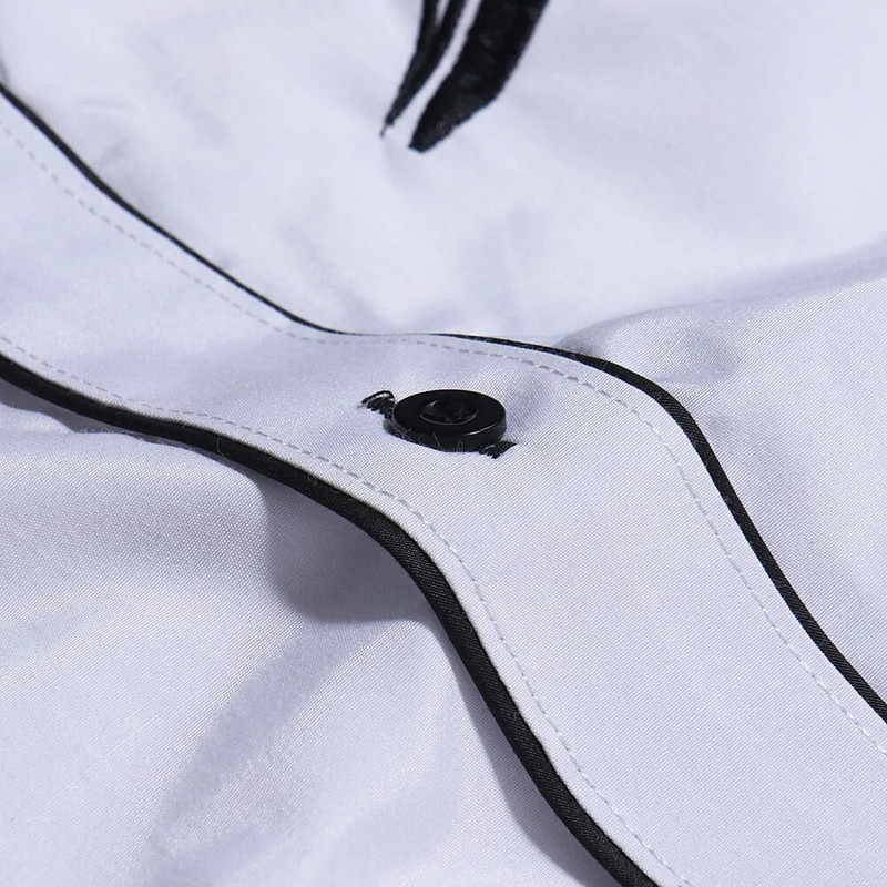 Vakarų kaubojų balti marškiniai Vyriški laisvalaikio Slim Fit ilgomis rankovėmis socialiniai marškinėliai vakarėliui Vyriški drabužiai Camisetas Masculina Nauja