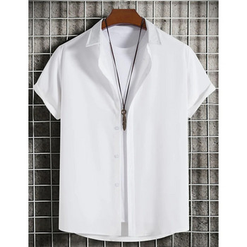 Μασίφ ανδρικό πουκάμισο τρισδιάστατης εκτύπωσης Απλό πουκάμισο Χαβάης Ανδρικό πουκάμισο Καλοκαιρινής μόδας Κοντό μανίκι casual πουκάμισο για άνδρες Beach Party Ανδρικά ρούχα