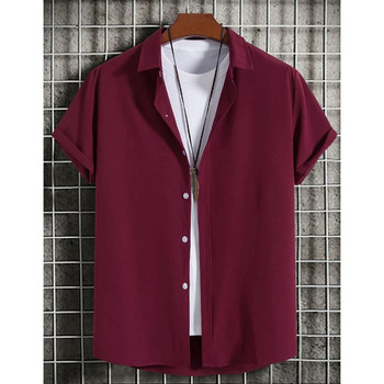 Μασίφ ανδρικό πουκάμισο τρισδιάστατης εκτύπωσης Απλό πουκάμισο Χαβάης Ανδρικό πουκάμισο Καλοκαιρινής μόδας Κοντό μανίκι casual πουκάμισο για άνδρες Beach Party Ανδρικά ρούχα