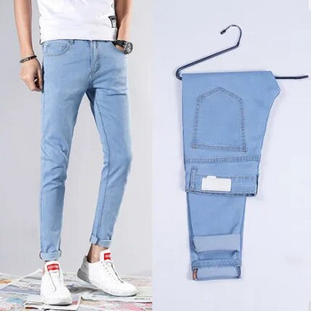 Καλής ποιότητας 4 χρώματα Skinny Jeans Ανδρικά Άνοιξη Καλοκαίρι Λεπτό Τζιν Τζιν Ανδρικό Βαμβακερό Ελαστικό Τζιν Παντελόνι Καουμπόη