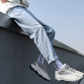 Мъжки дънки Мъжки панталони Изчистен дизайн Висококачествени уютни Универсални студентски ежедневни ежедневни корейски модни Ulzzang Ins Плюс размер 5XL
