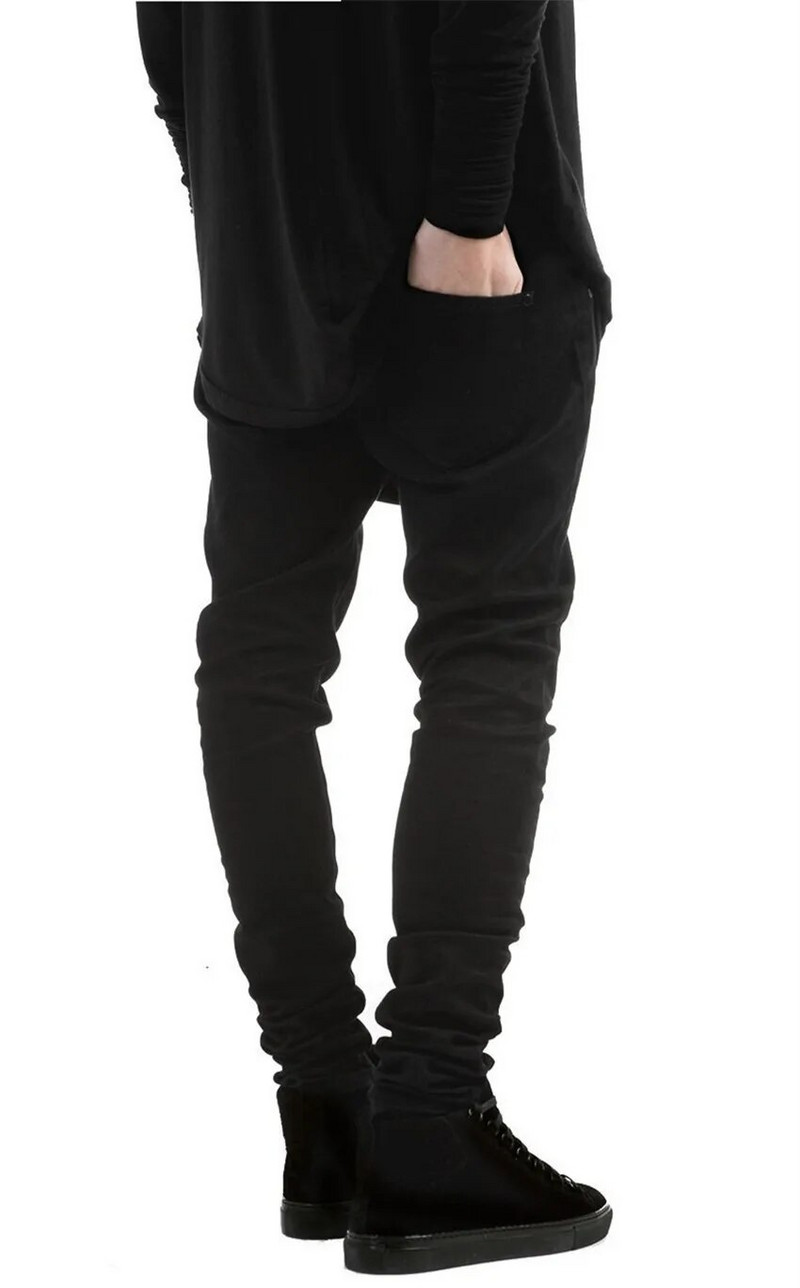 Madingi Džinsai Vyriški Kietai Plyšę Skausmingi Išskalbti Sutempti Džinsai Vyriški laisvalaikio Harajuku Viršutiniai drabužiai Hip Hop Slim Fit Džinsinės kelnės