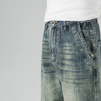 Ανδρικά φαρδιά τζιν παντελόνια casual oversize ανδρικά ρούχα Loose Fit Streetwear Vintage Αντρικό τζιν παντελόνι 2023 Νέο