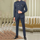 STEVDITG Αφρικανικά σκούρα γκρι ανδρικά κοστούμια με μονό στήθος, επίσημο πέτο με σακάκι 2 τεμαχίων, Slim Fit Blazer Costume Homme